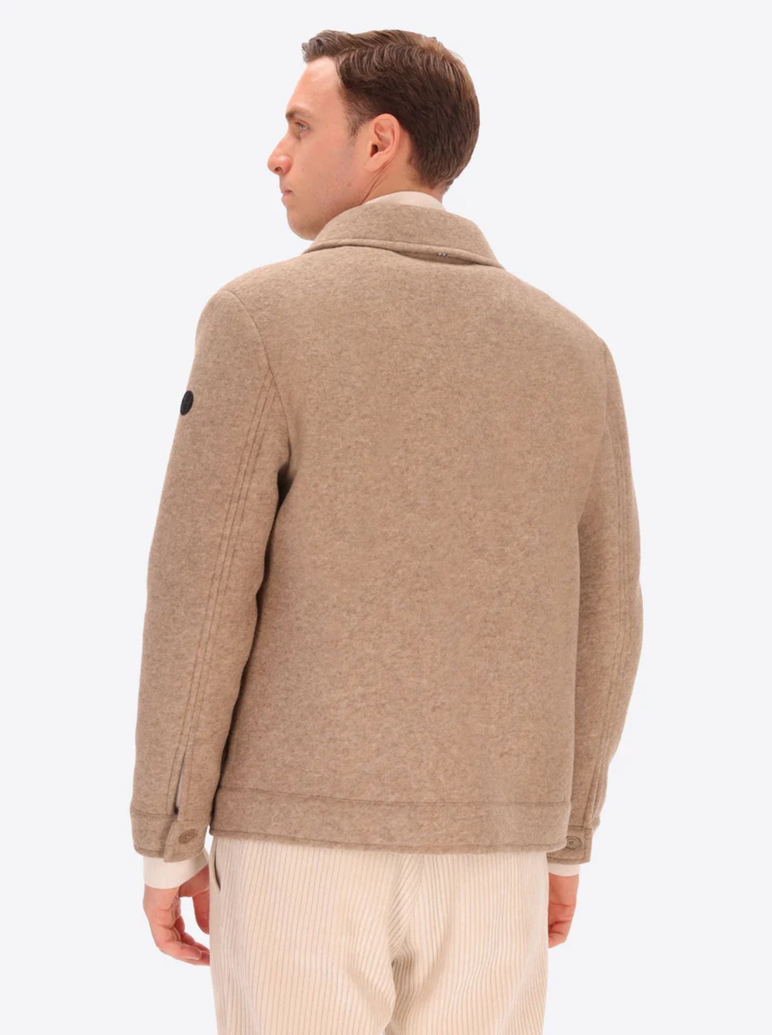 Distretto Bonded Boiled Wool Aviator Jacket Carlos