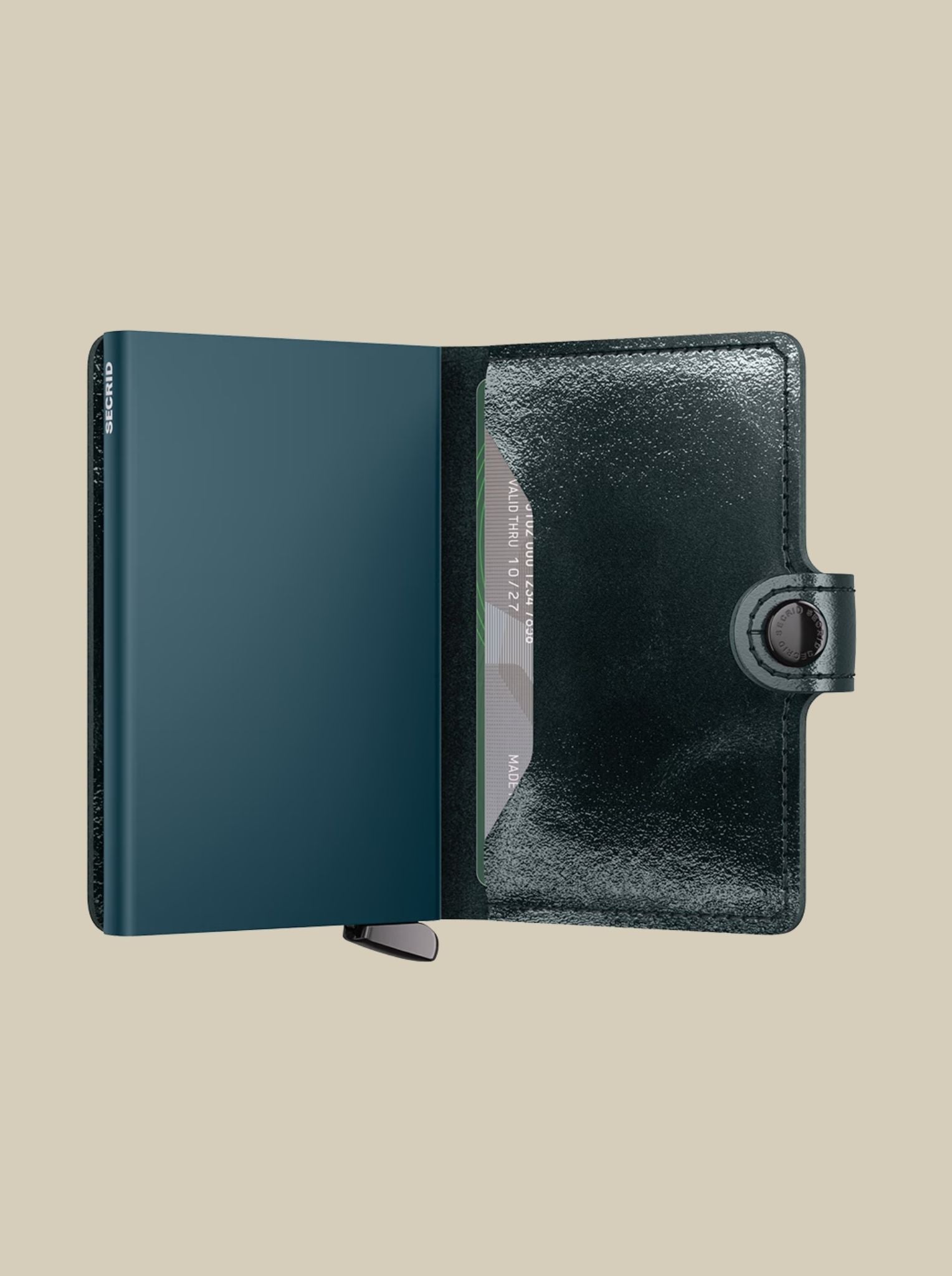 Premium Miniwallet+ naplak teal